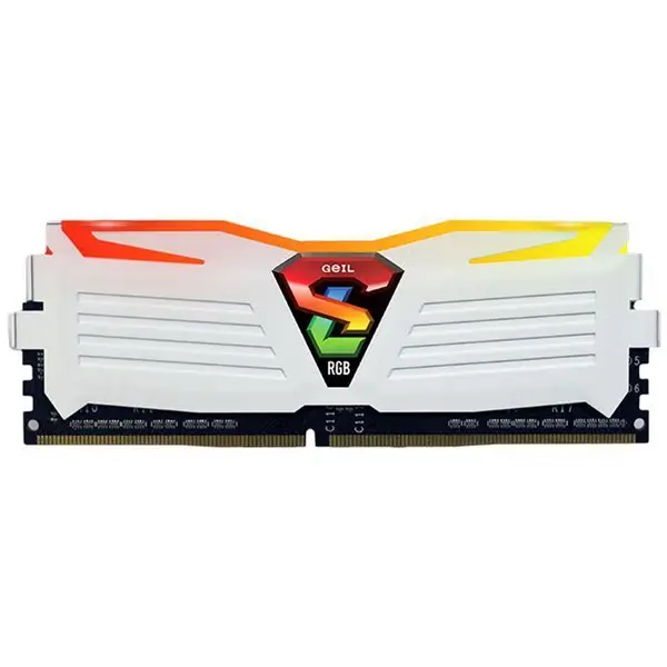 رم کامپیوتر ژل سری Super Luce RGB Lite با حافظه 8 گیگابایت و فرکانس 2400 مگاهرتز GEIL Super Luce RGB Lite DDR4 8GB 2400MHz CL16 Single Channel Desktop RAM - 4