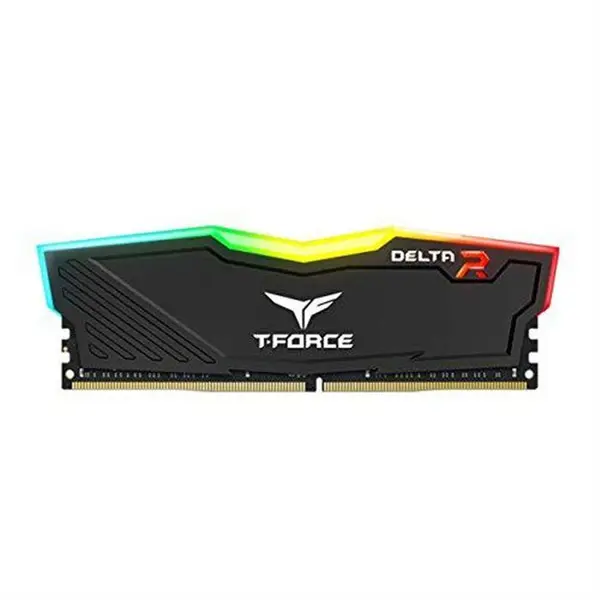 رم کامپیوتر تیم گروپ مدل T-FORCE DELTA 16GB 3200MHZ CL16 RAM: Team Group T-Force Delta RGB 16GB DDR4 3200MHz CL16