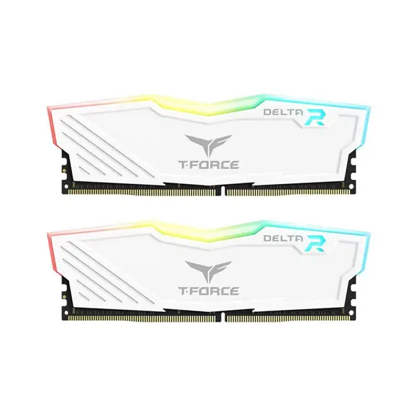 رم کامپیوتر تیم گروپ مدل T-FORCE DELTA 16GB 3200MHZ CL16 RAM: Team Group T-Force Delta RGB 16GB DDR4 3200MHz CL16