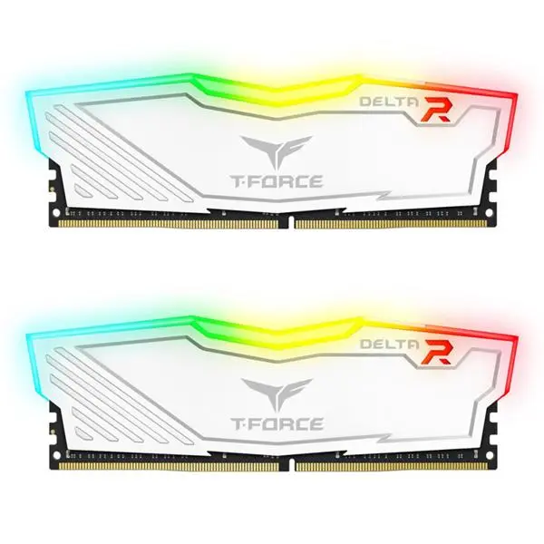 رم کامپیوتر تیم گروپ مدل T-FORCE DELTA 16GB 3200MHZ CL16 RAM: Team Group T-Force Delta RGB 16GB DDR4 3200MHz CL16