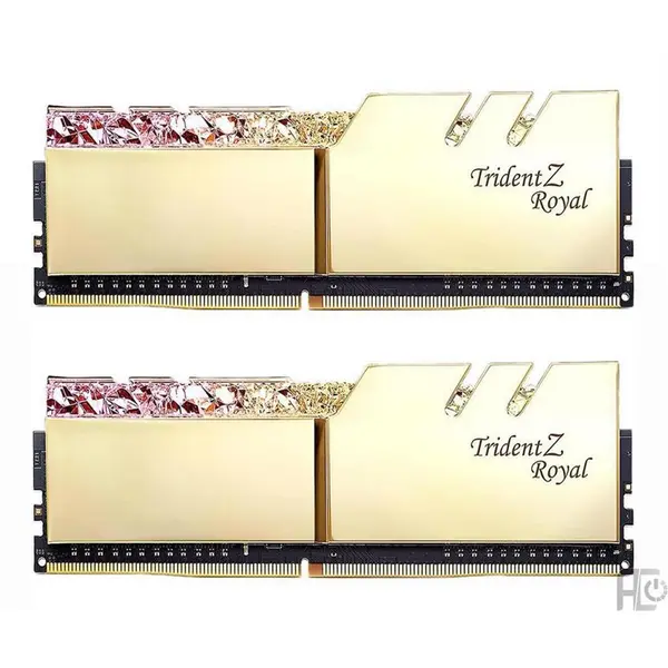 رم جی اسکیل Trident Z Royal Gold 16GB 8GBx2 3200MHz CL16