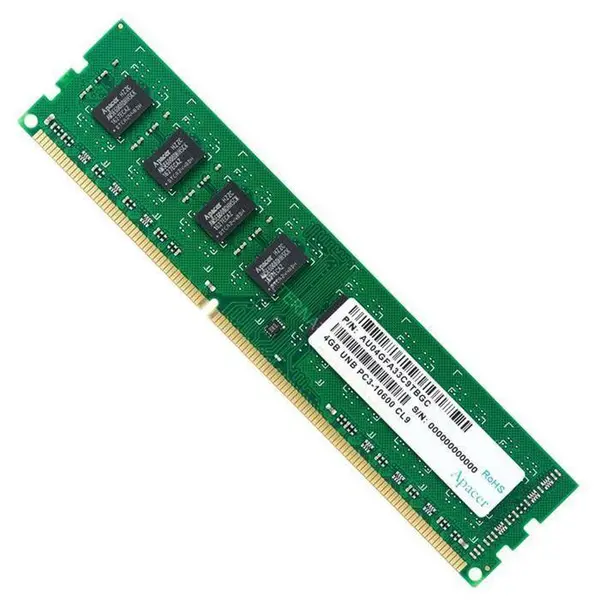 رم کامپیوتر اپیسر مدل UNB PC3-10600 CL9 DDR3 1333MHz ظرفیت 4 گیگابایت Apacer UNB PC3-10600 CL9 DDR3 1333MHz Desktop RAM 4GB - 2