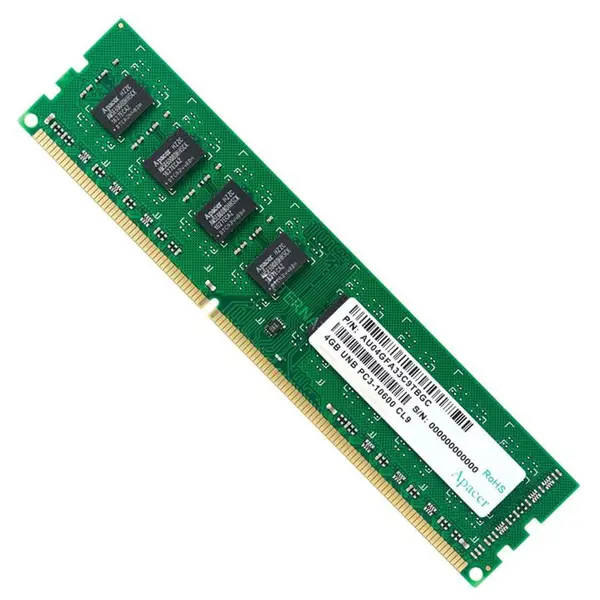 رم کامپیوتر اپیسر مدل UNB PC3-10600 CL9 DDR3 1333MHz ظرفیت 4 گیگابایت Apacer UNB PC3-10600 CL9 DDR3 1333MHz Desktop RAM 4GB - 4