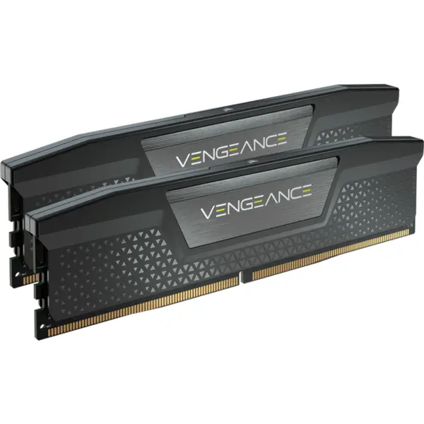 رم دوکاناله دسکتاپ کرسیر سری VENGEANCE با ظرفیت 32GBx264 گیگابایت و فرکانس 5600 گیگاهرتز corsair VENGEANCE 64GB 2x32GB DDR5 5600MHz CL36 Dual Channel Desktop RAM