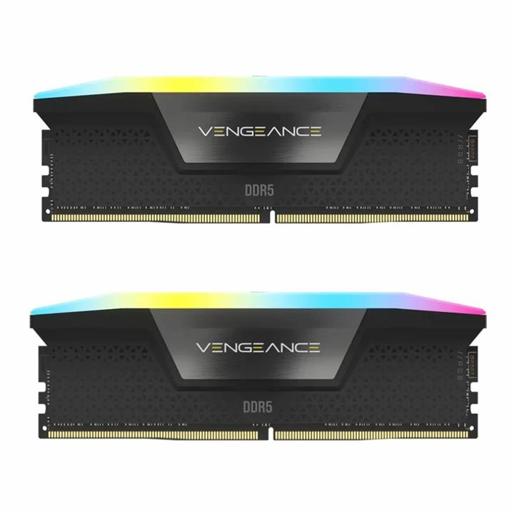 Corsair VENGEANCE RGB Black 32GB 16GBx2 6200MHz CL36 DDR5 Memory