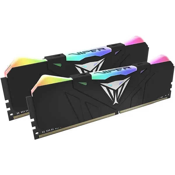 رم کامپیوتر پتریوت مدل Viper RGB Series DDR4 Dual فرکانس 3200 مگاهرتز و حافظه 16 گیگابایت Patriot Viper RGB Series DDR4 16GB 3200MHz Dual Channel Desktop Ram - 2