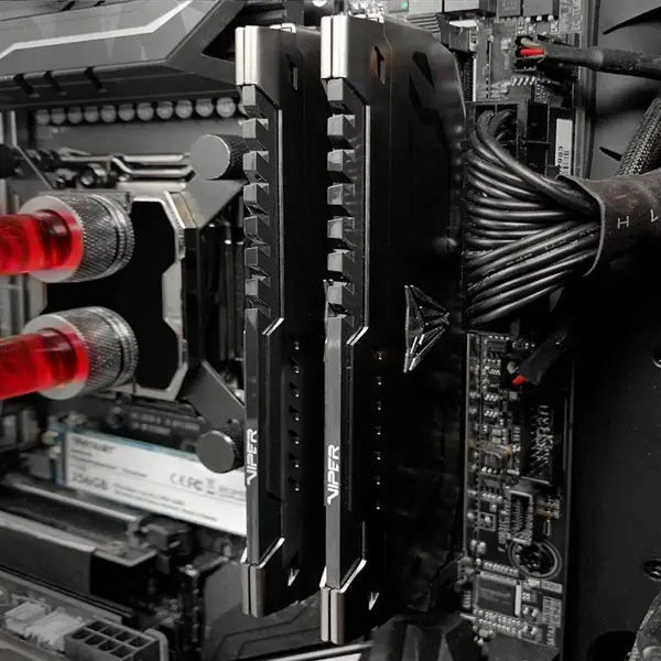 رم کامپیوتر پتریوت مدل Viper Steel Series DDR4 Dual فرکانس 3600 مگاهرتز و حافظه 64 گیگابایت Patriot Viper Steel Series DDR4 64GB 3600MHz Dual Channel Desktop Ram - 2