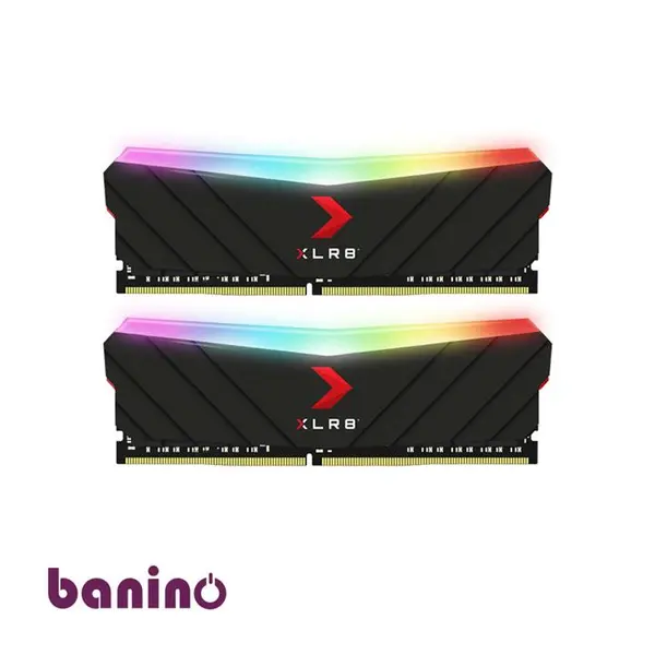 رم دسکتاپ دو کاناله پی ان وای مدل XLR8 Gaming EPIC-X RGB با حافظه 16 گیگابایت و فرکانس 3200 مگاهرتز PNY XLR8 Gaming EPIC-X RGB 16GB DDR4 3200MHz CL16 Dual Channel Desktop RAM - 5