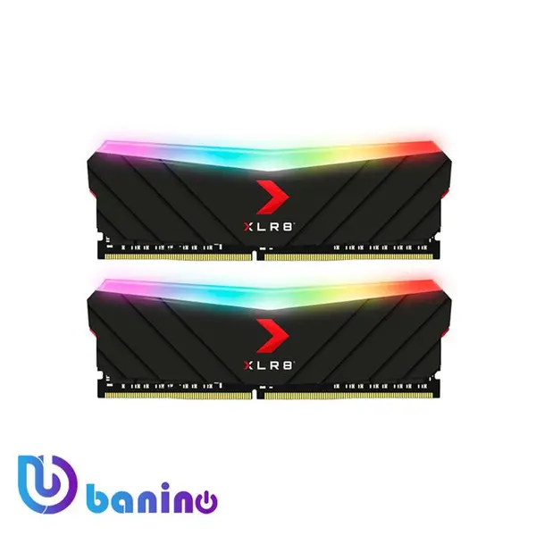 رم دسکتاپ دو کاناله پی ان وای مدل XLR8 Gaming EPIC-X RGB با حافظه 16 گیگابایت و فرکانس 3200 مگاهرتز PNY XLR8 Gaming EPIC-X RGB 16GB DDR4 3200MHz CL16 Dual Channel Desktop RAM - 4