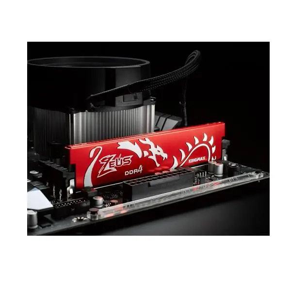 رم کامپیوتر کینگ مکس مدل Zeus Dragon با حافظه 16 گیگابایت و فرکانس 3000 مگاهرتز Kingmax Zeus Dragon DDR4 16GB 3000Mhz CL17 Single Channel Desktop RAM - 3