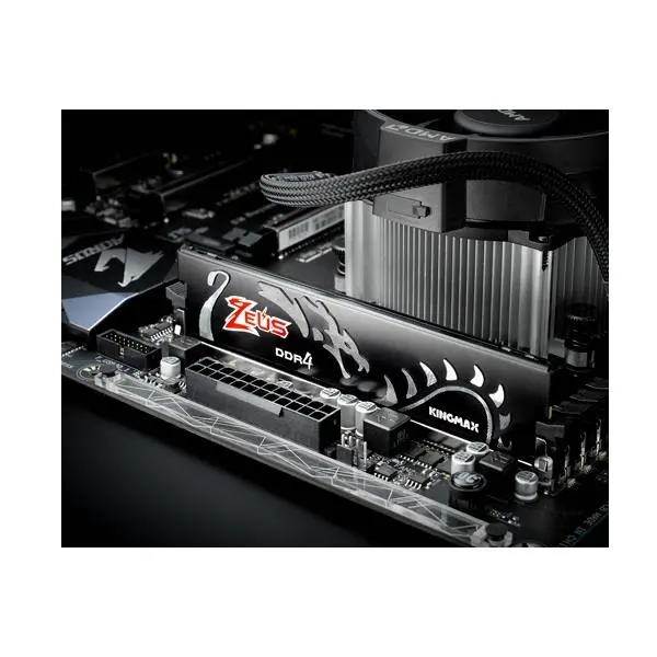 رم کامپیوتر کینگ مکس مدل Zeus Dragon با حافظه 16 گیگابایت و فرکانس 3000 مگاهرتز Kingmax Zeus Dragon DDR4 16GB 3000Mhz CL17 Single Channel Desktop RAM - 2