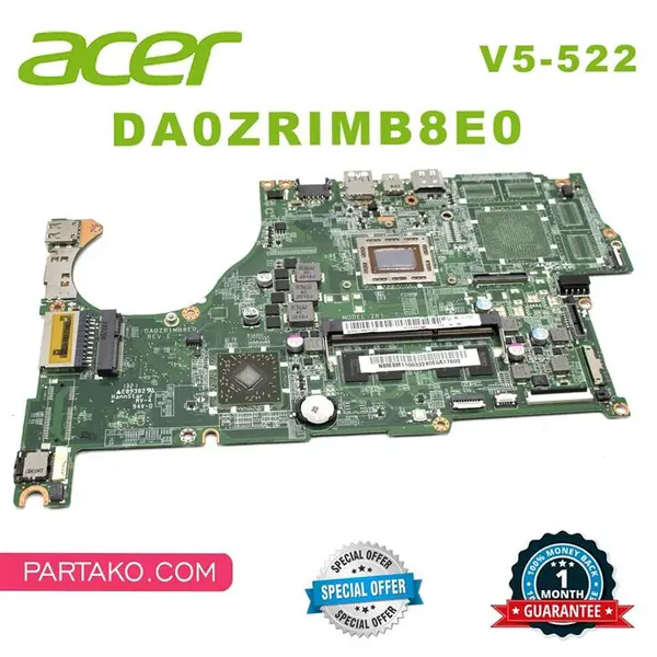 مادربرد لپ تاپ ایسر Aspire v5-522 گرافیک اینتل AMD-A6 P/N: DA0ZRIMB8E0