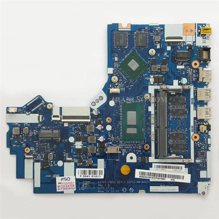 مادربرد لپ تاپ لنوو IdeaPad 320 CPU-I7-8550U_EG521-EG522-EZ511-EG721_NM-B452 4GB-2GB گرافیک دار
