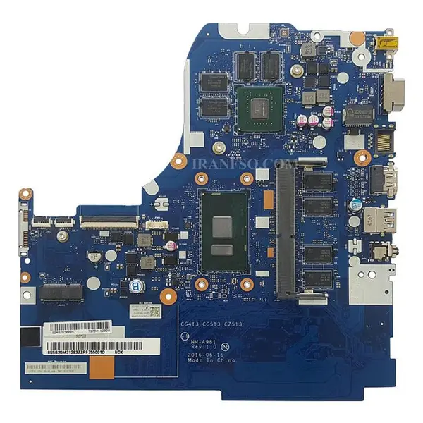 مادربرد لپ تاپ لنوو IP310-15IKB_IP510_I5-7200U_NM-A981_4GB-2GB گرافیک دار-سوکت بزرگ-CPU حرارت دیده
