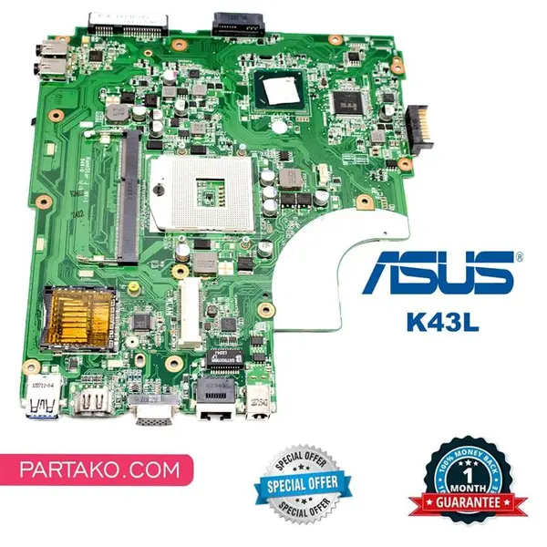 مادربرد لپ تاپ ایسوس K43L X84H X44H K84L گرافیک اینتل 60N7SMB1400C01