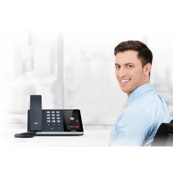 تلفن تحت شبکه لمسی تصویری یالینک Yealink T55A Yealink Yealink T55A IP Phone VoIP