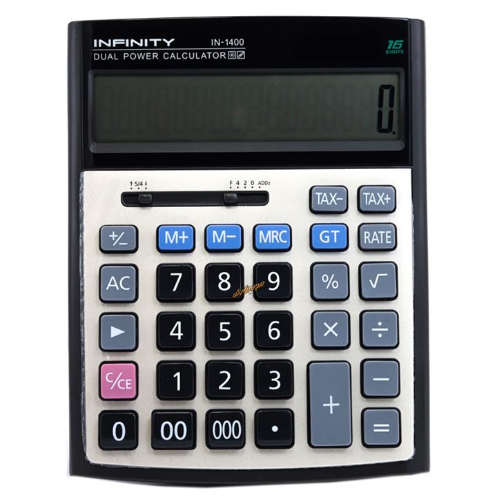ماشین حساب رومیزی 16 رقم اینفینیتی مدل INFINITY IN-1400