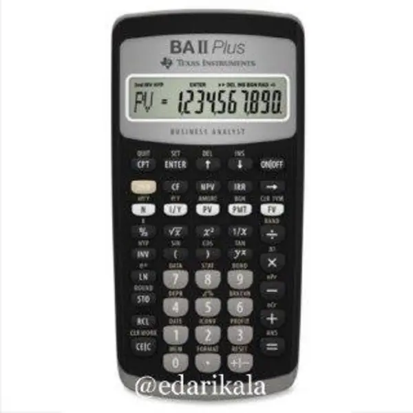 ماشین حساب تگزاس اینسترومنتس مدل BA II PLUS Texas Instruments BA II PLUS Calculator