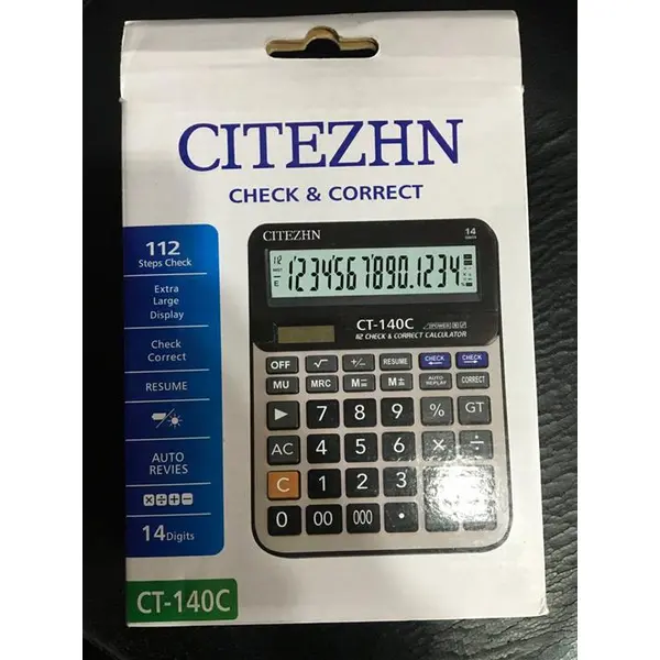 ماشین حساب سیتیزن CITEZHN مدل CT-140C - تصویر 1