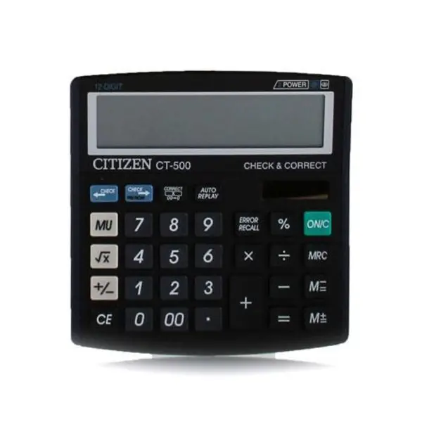 ماشین حساب سیتیزن مدل CT-500JS Citizen CT-500JS Calculator