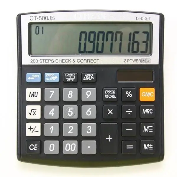 ماشین حساب سیتیزن مدل CT-500JS Citizen CT-500JS Calculator