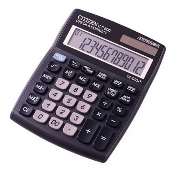 ماشین حساب سیتیزن مدل CT-600J Citizen CT-600J Calculator