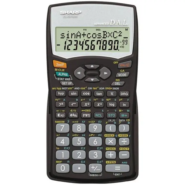 ماشین حساب مهندسی شارپ مدل EL-531WH SHARP EL-531WH Scientific Calculator - 5