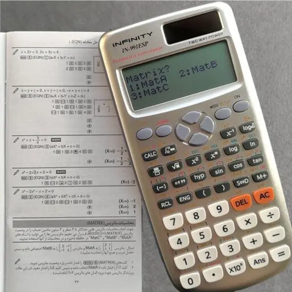 ماشین حساب مهندسی اینفینیتی IN-991ESP دو لاین 417 مرحله نور و باتری