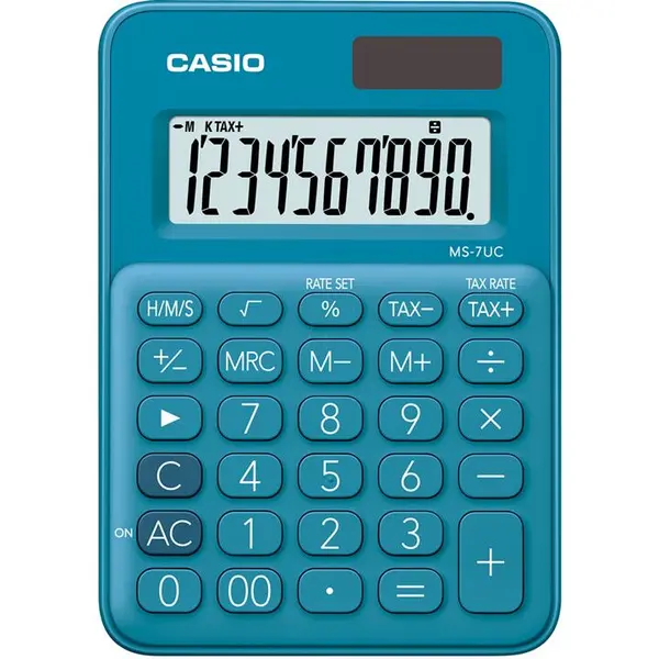 ماشین حساب کاسیو مدل MS-7UC-BU Casio MS-7UC-BU Calculator - 5