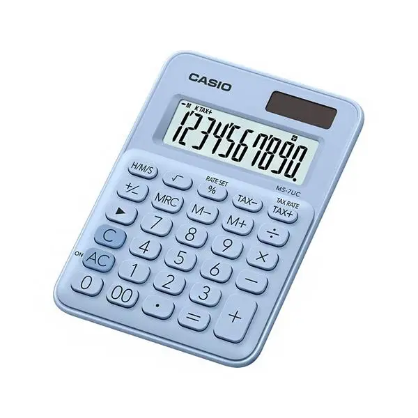 ماشین حساب کاسیو مدل MS-7UC-BU Casio MS-7UC-BU Calculator - 4