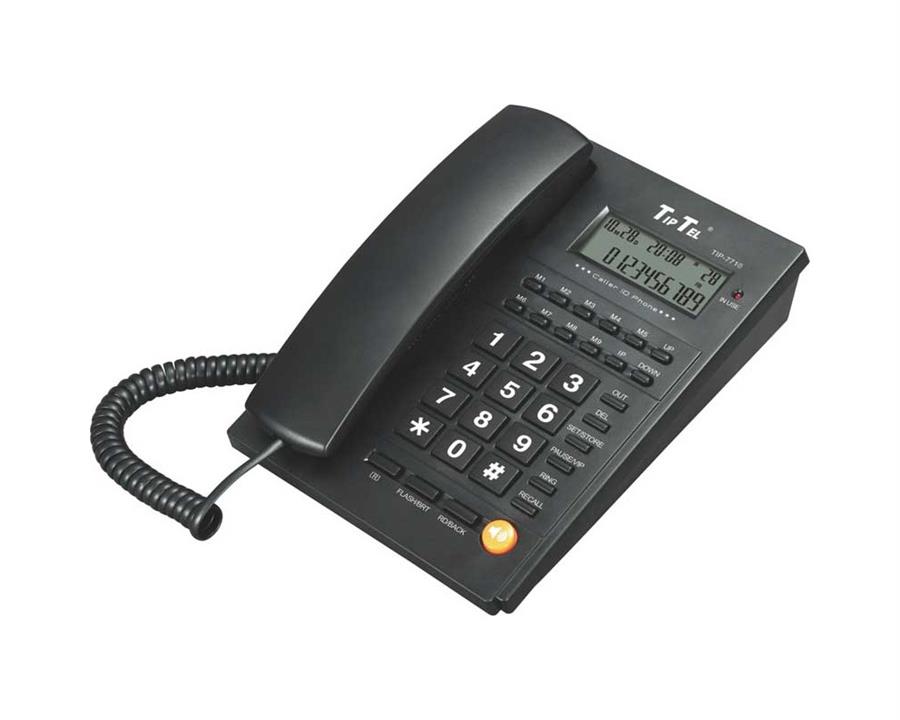 تلفن رومیزی تیپ تل مدل TipTel Phone Tip-7715 مشکی
