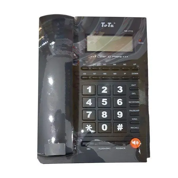 تلفن رومیزی تیپ تل مدل TipTel Phone Tip-7715 مشکی