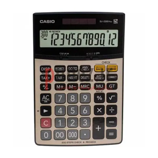 ماشین حساب کاسیو مدل Casio DJ-220D Plus - 2