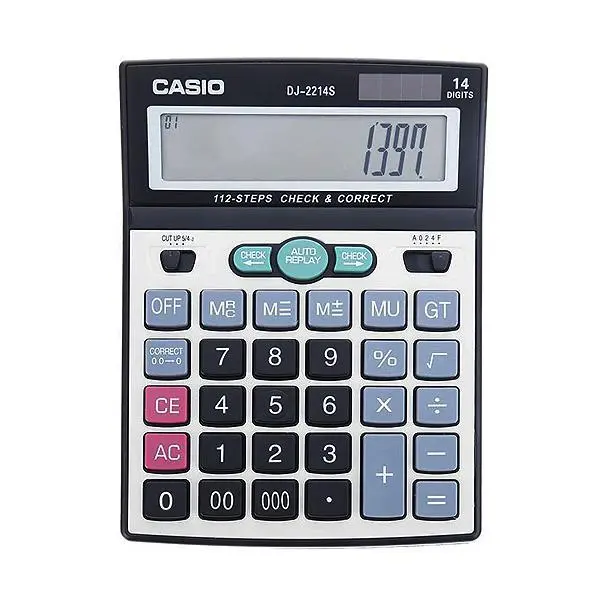 ماشین حساب کاسیو مدل DJ-2214S CASIO DJ-2214S Calculator - 4