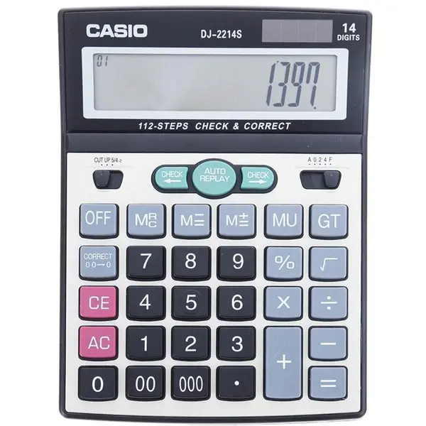 ماشین حساب کاسیو مدل DJ-2214S CASIO DJ-2214S Calculator - 2