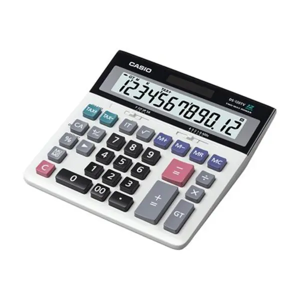 ماشین حساب کاسیو DS-120TV Casio DS-120TV Calculator
