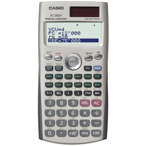 ماشین حساب کاسیو FC 200-V Casio FC-200 V Calculator - 5