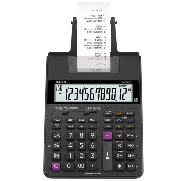 ماشین حساب کاسیو مدل HR-100RC Casio HR-100RC Calculator - 4