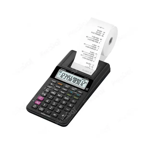 ماشین حساب کاسیو مدل HR-8RC-BK CasioHR-8RC-BK Calculator
