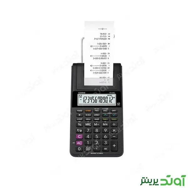 ماشین حساب کاسیو مدل HR-8RC-BK CasioHR-8RC-BK Calculator