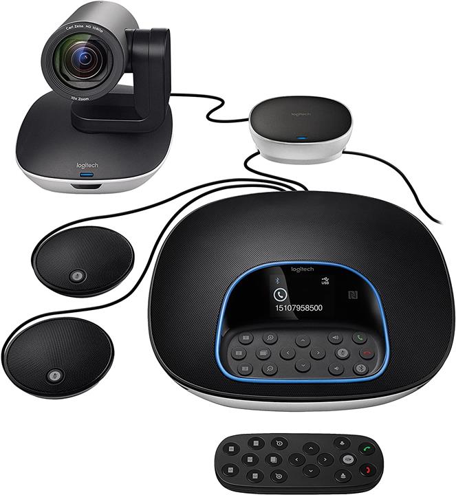 ویدئو کنفرانس لاجیتک گروپ Logitech Group Video Conferencing Bundle with Expansion Mics + میکروفن-