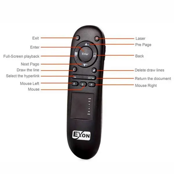 پرزنتر بی سیم اکسون مدل A501 A501 Exon Wireless Presenter