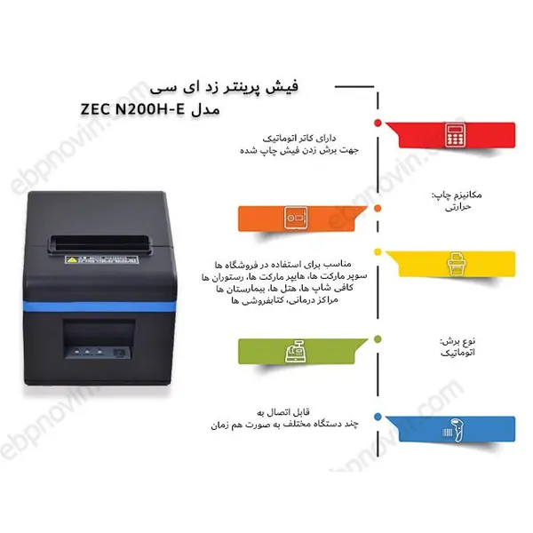 فیش پرینتر زد ای سی ZEC N200H-E
