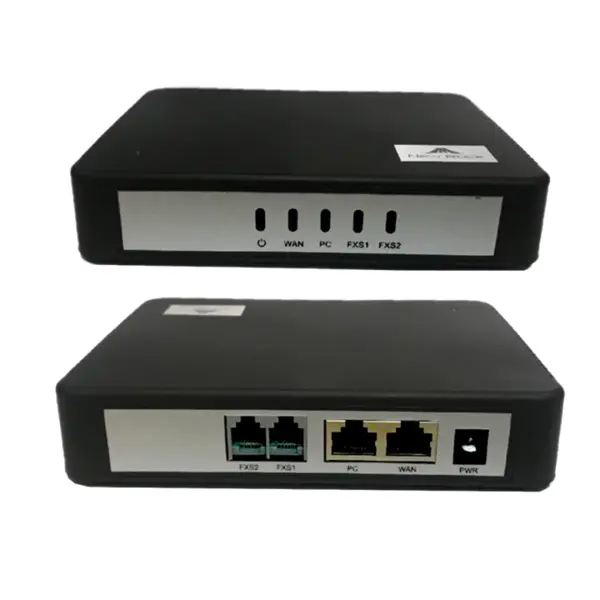 گیتوی ویپ نیوراک دارای 2 پورت FXS و 2 پورت اترنت HX402E newrock Newrock Voip gateway 2port Fxs HX402G