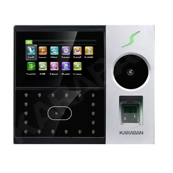 دستگاه حضور غیاب تشخیص کف دست و چهره کارابان مدل کی تی ای 950 پی Karaban KTA-950P Attendance Device