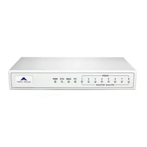 گیت وی تلفن آنالوگ به آی پی FXO نیوراک Newrock MX8G-8FXO NewRock MX8G-8FXO Gateway