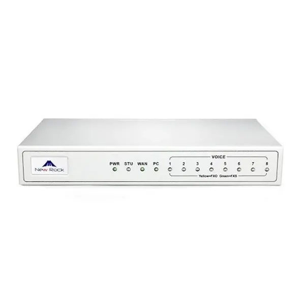گیت وی تلفن آنالوگ به آی پی FXO نیوراک Newrock MX8G-8FXO NewRock MX8G-8FXO Gateway