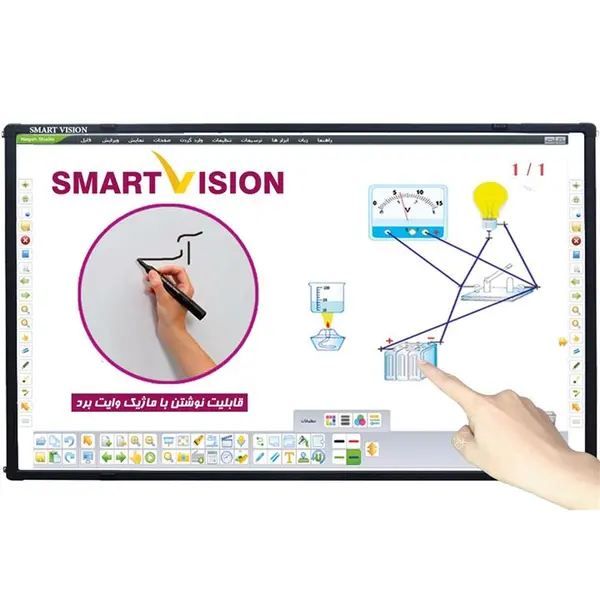 تخته هوشمند اسمارت ویژن مدل IR-8210C Smart Vision IR-8210C Smart Board - 5