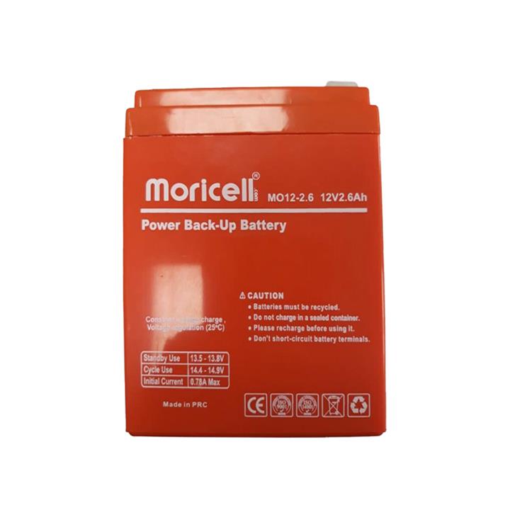 باتری موریسل 2.6 آمپر 12 ولت Moricell