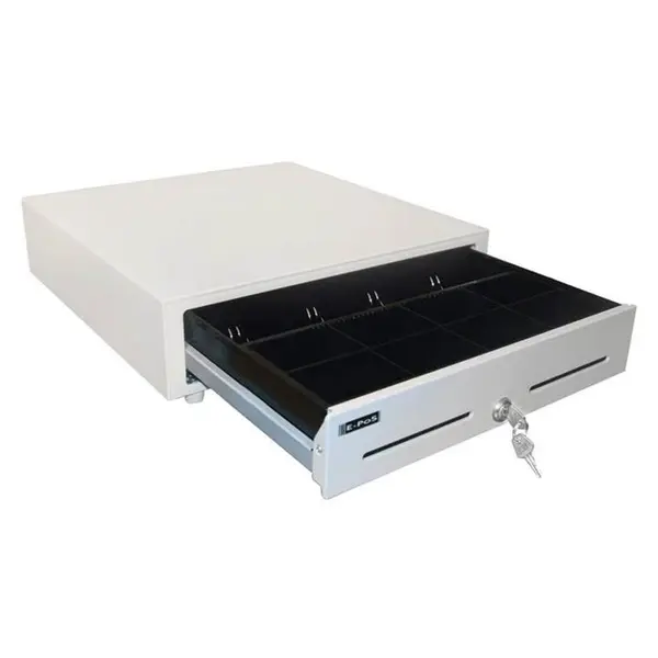 کشوی پول ای پوز 4 خانه E-POS ECH 410 رنگ سفید